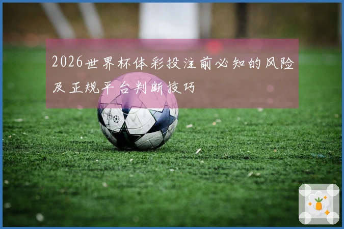2026世界杯体彩投注前必知的风险及正规平台判断技巧