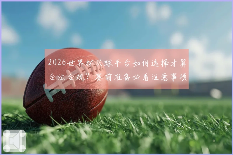 2026世界杯买球平台如何选择才算合法合规？赛前准备必看注意事项